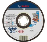 Bosch 1x Mola da taglio PRO Multi Construction, X-Lock | per Acciaio inossidabile, Metalli non ferrosi, Ø 125 mm, Professional Accessorio Smerigliatrice angolare piccola