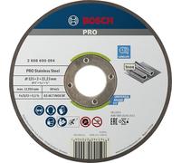 Bosch 1x Mola da taglio PRO Stainless Steel di lunga durata, foro 22,23 mm | per Acciaio inossidabile, Ø 125 mm, Professional Accessorio Smerigliatrice angolare piccola