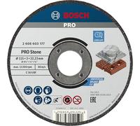 Bosch 1x Mola da taglio PRO Stone, foro 22,23 mm | per Blocco di mattoni forati, Marmo, Ø 115 mm, Professional Accessorio Smerigliatrice angolare piccola