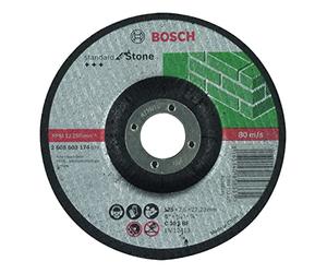 Bosch 1x Mola da taglio PRO Stone piccole, foro 22,23 mm (per Blocco di mattoni forati, Marmo, Ø 125 mm, Professional Accessorio Smerigliatrice angolare piccola)