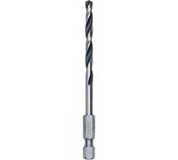Bosch 1x Punta elicoidale HSS per metallo con codolo esagonale (per Acciaio, Metalli non ferrosi, Ø 4,50 mm, Professional Accessorio Trapano)