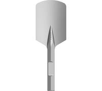 Bosch 1x Scalpello a spatola PRO Hex 28-4C, arrotondato (per Terreno, Ghiaia, Ø mm, Professional Accessorio Sezionatori)