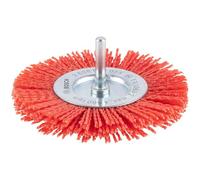 Bosch Spazzola a disco Ø100 mm in nylon con corindone setole 1 mm codolo cilindrico 4500 giri/min