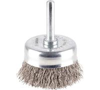 Bosch Spazzola a tazza Acciaio inox 50 mm, filo ondulato 0,3 mm, gambo 6 mm - 1 pezzo