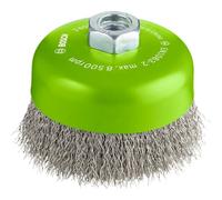 Bosch 1x Spazzola a Tazza PRO Inox clean Filo Ondulato M14