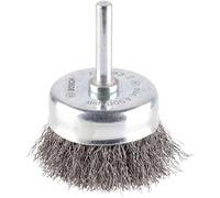 Bosch 1x Spazzola a Tazza PRO Metal Clean Filo Ondulato Codolo Cil. | per Acciaio, Metalli non ferrosi, Ø 50 mm, Professional Accessorio Trapanoi