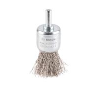 Bosch 1x Spazzola Finale PRO Inox clean Filo Ondulato Codolo Cil. | per Acciaio inossidabile, Metalli non ferrosi, Ø 25 mm, Professional Accessorio Trapanoi
