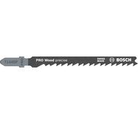 Bosch 25x Lama per seghetto alternativo PRO Wood precise T144DP | per Legno tenero, Legno tenero, Lunghezza 100 mm, Professional Accessorio Seghetto alternativo