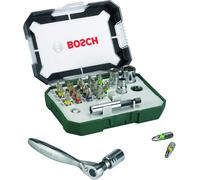 Bosch 26 pz. Set di Bit di Avvitamento con Cricchetti, bit PH, PZ, esagonali, T,
