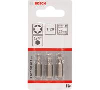 Bosch 2607001611 Cacciavite Extra Duro Bit T20, Confezione Da 3
