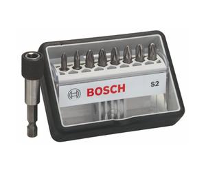 Bosch 2607002561 Robust Line - Cassetta degli attrezzi con 9 attacchi S extra-duri, 25 mm