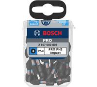 Bosch 2607002803 PH2 Bit Per Cacciavite A Impatto (Confezione Da 25)