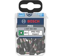 Bosch 2607002804 Pozi 2 Bit Per Cacciavite A Impatto (Confezione Da 25)