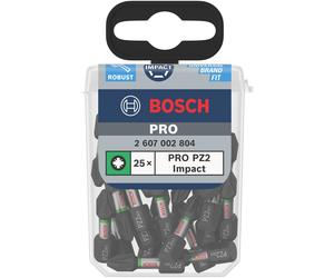 Bosch 2607002804 Pozi 2 Bit Per Cacciavite A Impatto (Confezione Da 25)