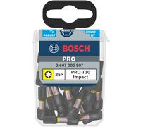 Bosch 2607002807 T30 Bit Per Cacciavite A Impatto (Confezione Da 25)