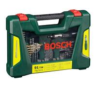 Bosch 2607017195 Trapano Set di punte per trapano Metallo Pietra Legno 91 pz