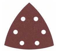 Bosch Carta abrasiva a delta 2607019489 - grana 80, perforata a strappo, 93 mm, 25 fogli