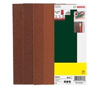 Bosch Set di fogli abrasivi per levigatrici orbitali, 25pz., non perforati, 93x230mm, 60-240 Quantità:1