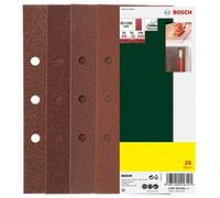 Bosch 2607019501 25 Fogli, Orbitale B&D, 93 x 230 mm, Grana 60-240