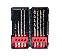 Bosch 2607019902 - Set Tough Box con 8 brocas SDS Plus-3 (2 aristas de Corte y Punta centradora): 6x50x110 (2 uds), 6x100x160 (2 uds), 8x100x160 (2 uds), 10x100x160 (2 uds).