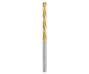 Bosch 2608596691 - Punte per metallo HSS-TiN, DIN 338, 4 x 43 x 75 mm, confezione da 5