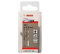 Bosch, 2608597221, Accessori 2608597221 Corpo HSS-R, DIN 1897 3,2 x 18 x 49 millimetri