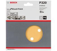BOSCH 2608605092 - Lija Excéntrica C470: 150mm 6P. G320 x5