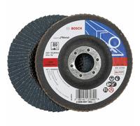 Bosch 2608607351 Dischi Lamellari 115 x 22.23mm 80 Ghiaioso per Metallo