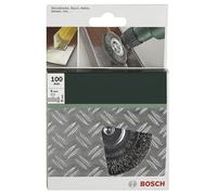 Bosch 2608622009 Spazzola a Disco Metallica Ø 75mm Brass-Coated Gambo Ø 6mm
