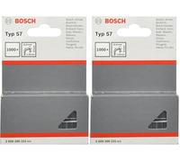 BOSCH 2609200231 - Grapa tipo 57: 10,6x1,25x 10mm: 1.000 uds (Confezione da 2)