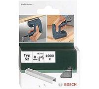 Bosch 2609255835 - Set di 1000 Punti Metallici Piatti Tipo 52, Larghezza 12.3 mm, Spessore 1.25 mm, Lunghezza 6 mm