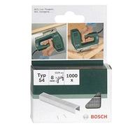 Bosch 2609255840- Set di 1000 punti metallici piatti tipo 54, larghezza 12,9 mm, spessore 1,25 mm, lunghezza 8 mm