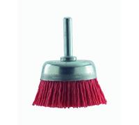 Bosch 2609256525 - Spazzola a tazza metallica in nylon con abrasivo al corindone, 6 x 75 mm, 80 g