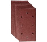 Bosch 2609256A89 - Fogli Abrasivi per Smerigliatrici a Vibrazione Black & Decker, 93 x 185, Numero di Fori 8, Grana 80, Lotto di 10 Fogli