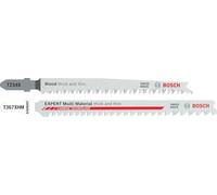 Bosch 26x Lame Seghetto Altern. T234X & EXPERT MultiMat T367XHM | per Legno con metallo resistente, Legno tenero, 143 x 49 mm,