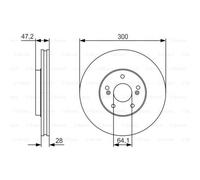 BOSCH 2x Dischi Freno Ventilato Oliato 0 986 479 R47