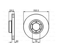 BOSCH 0 986 478 113 Disco freno