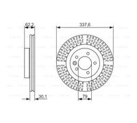 BOSCH 0 986 479 705 Disco freno