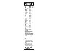 BOSCH 3397007706 Kit 2 Spazzole Tergicristallo Anteriore per PEUGEOT 406 Coupé (
