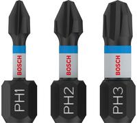 Bosch 3x Bit PRO Phillips Impact (96 x 50 mm, Professional Accessorio Avvitatore, Avvitatore)