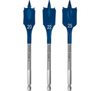 Bosch Set di frese piatte EXPERT SelfCut Speed 20/22/25mm 3pz., per avvitatore e trapano a percussione Quantità:1