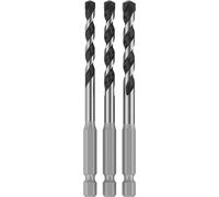 Bosch 3x Set di punte PRO HEX-5 | per Pietra dura, Calcestruzzo, Ø 5,50, 6,00, 7,00 mm, Professional Accessorio Trapano