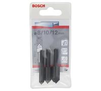 Bosch 3x Set di Svasatori Conici (Legno, Materiali Plastici, Metalli non Ferrosi, 90°, Ø 8/10/12 mm, Accessori per Trapani)