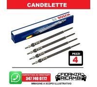 BOSCH 4 CANDELETTE AUDI A1 2.0 TDI Q3 SEAT ALTEA VW GOLF 6 1.6 TDI