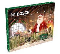 Bosch 41 pezzi Set calendario dell’Avvento 2025 (seghetto, borsa in tessuto con cerniera, cacciavite per bit con impugnatura a T, Accessori Utensili manuali)