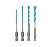 Bosch EXPERT HEX-9 - Set di 4 punte multiple per calcestruzzo, piastrelle in ceramica morbida, 4-8 mm, accessori professionali, trapano a percussione, cacciavite, trapano)