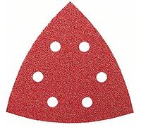 Bosch 5 Fogli Abrasivi 93 mm per Levigatrice Delta 6 Fori G 180