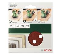 BOSCH 5 Fogli Rotolorbitale D125 Fori Velcro G120
