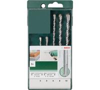 Bosch 5 PUNTE Ø5-6-6-8-10 mm SDS PLUS 2 TAGLIENTI PER MURO E CALCESTRUZZO