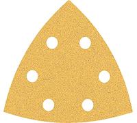 Bosch 50x Carta abrasiva EXPERT C470 per levigatrici a delta | per Vernice su legno, Legno duro, Ø 93x93 mm, Grano 80, Professional Accessorio Levigatrice a delta